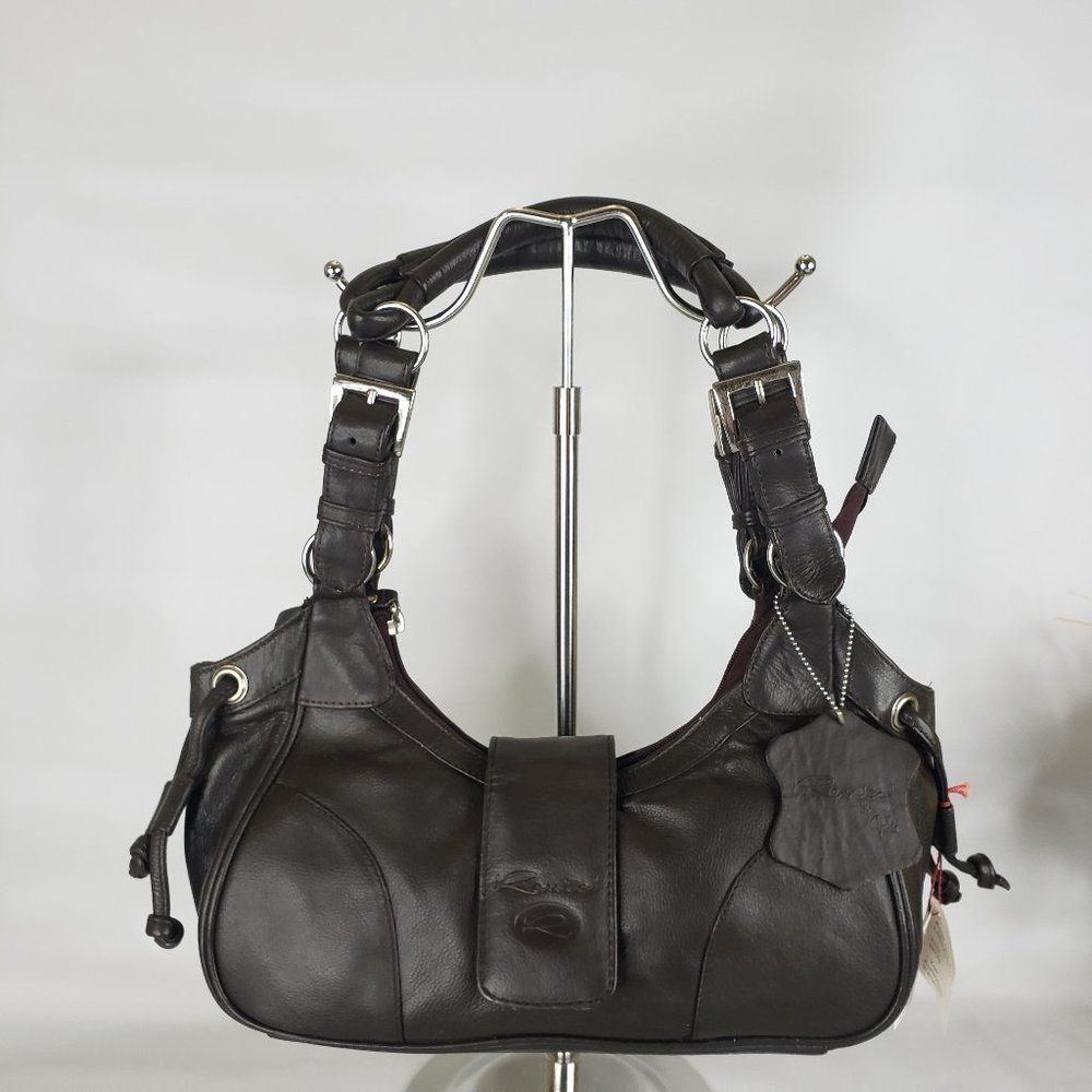 NWT Route' Ltd. Brown Leather Hobo Bag Purse